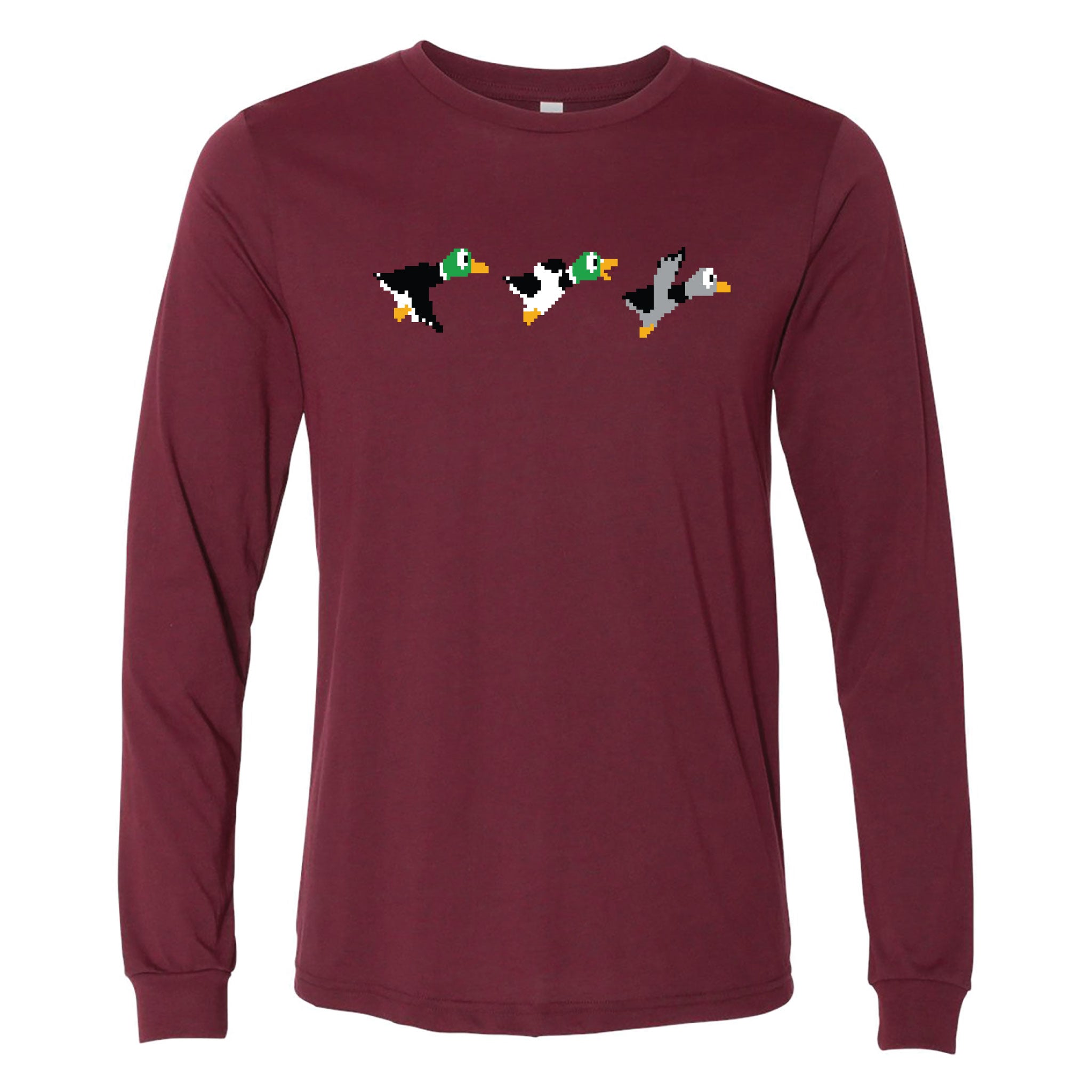 m.u.別注Oblada×cinch DUCK LONG TEE Duck Duck Grey Duck 8-Bit Minnesota Long Sleeve T-Shirt