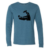 Fish Stabbing Grumpy Guys Minnesota Long Sleeve T-Shirt
