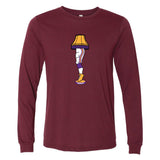 Minnesota Pro Football Holiday Leg Lamp Long Sleeve T-Shirt