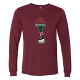 Minnesota Hockey Holiday Leg Lamp Long Sleeve T-Shirt