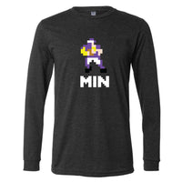 Minnesota 8-Bit Football Long Sleeve T-Shirt