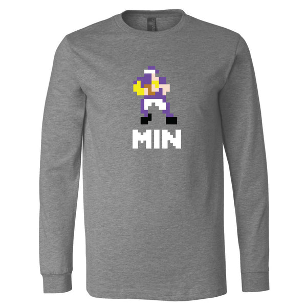 Minnesota 8-Bit Football Long Sleeve T-Shirt