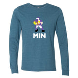 Minnesota 8-Bit Football Long Sleeve T-Shirt