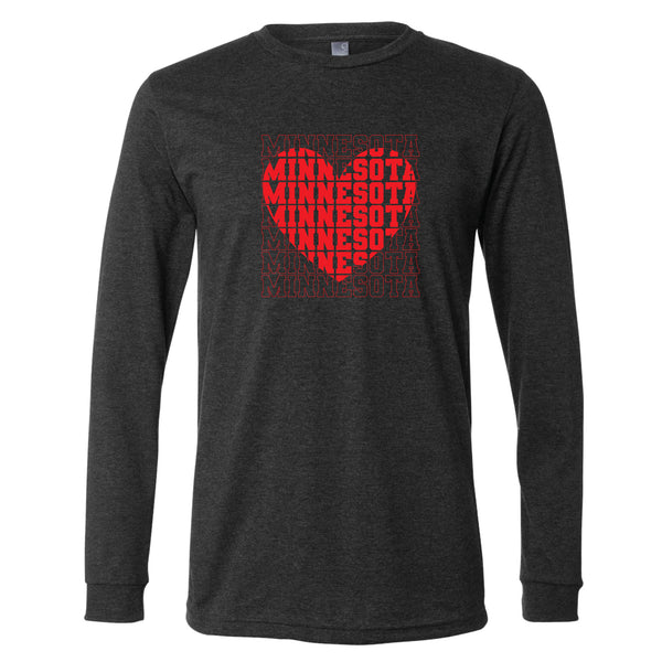 Minnesota Heart Long Sleeve T-Shirt