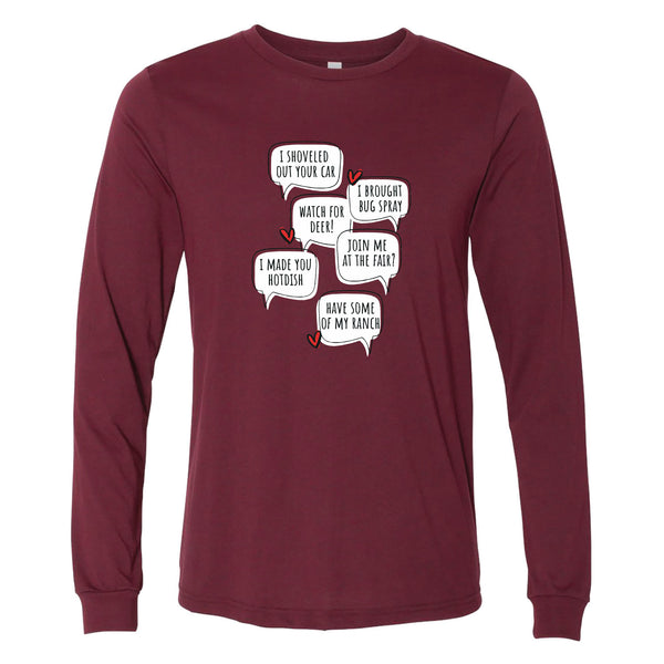 Minnesota Love Language Long Sleeve T-Shirt