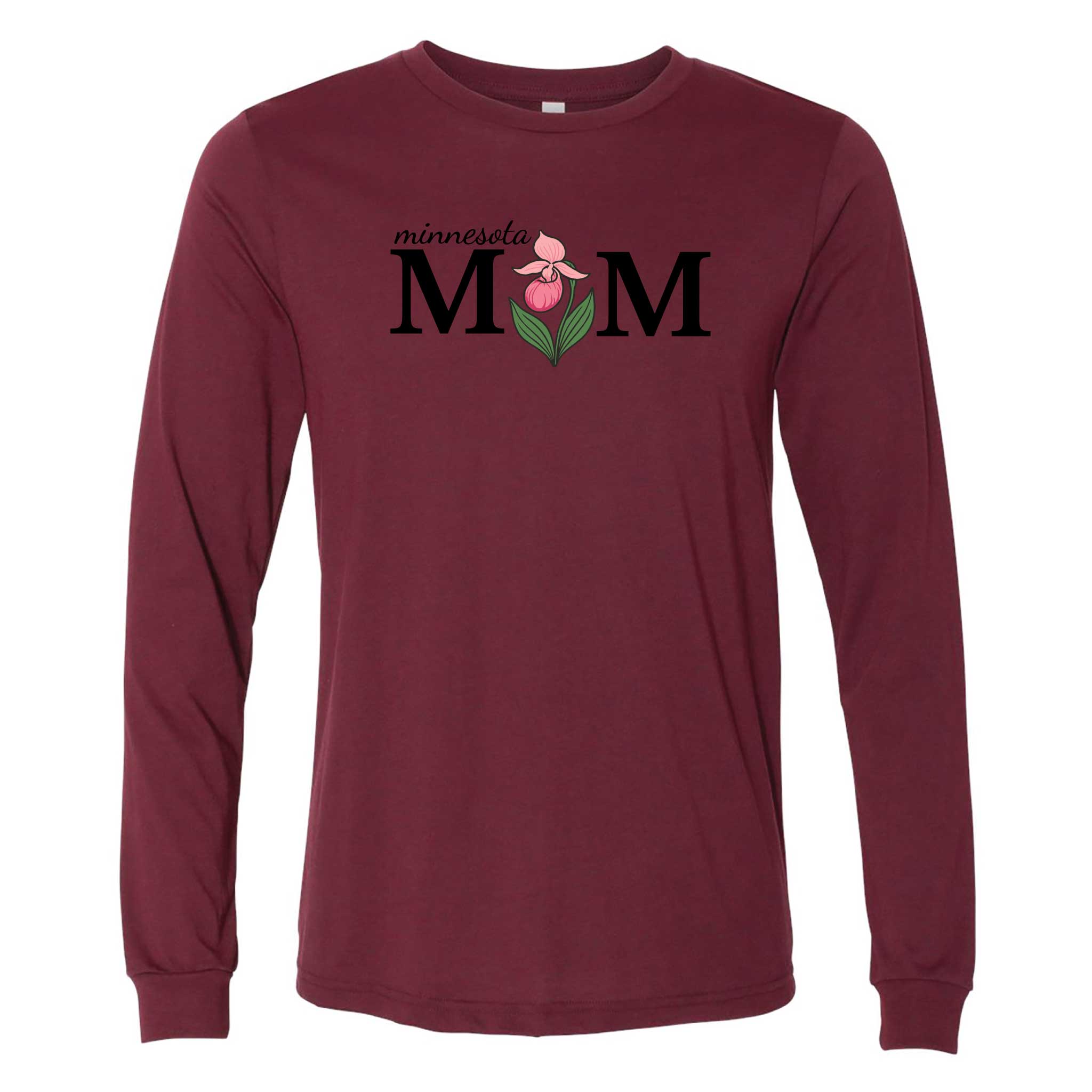 Minnesota MOM Lady's Slipper Long Sleeve T-Shirt – Minnesota Awesome