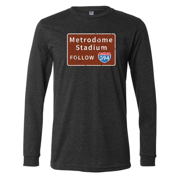 Metrodome I-394 Minnesota Long Sleeve T-Shirt