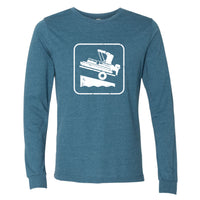 Pontoon Lift Minnesota Long Sleeve T-Shirt