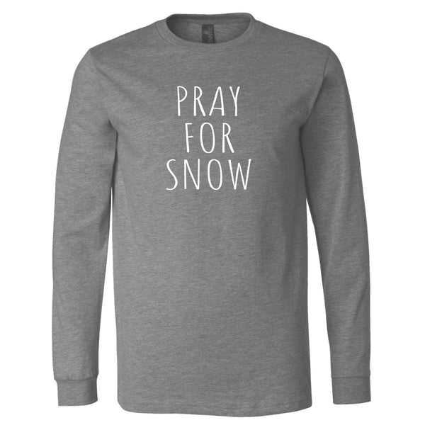 Pray for Snow Minnesota Long Sleeve T-Shirt