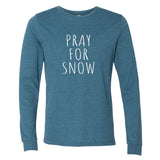 Pray for Snow Minnesota Long Sleeve T-Shirt