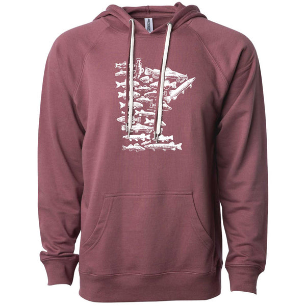 Minnesota Fish Stamp Lightweight Hoodie