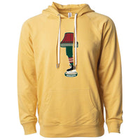 Minnesota Hockey Holiday Leg Lamp Lightweight Hoodie