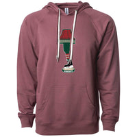 Minnesota Hockey Holiday Leg Lamp Lightweight Hoodie