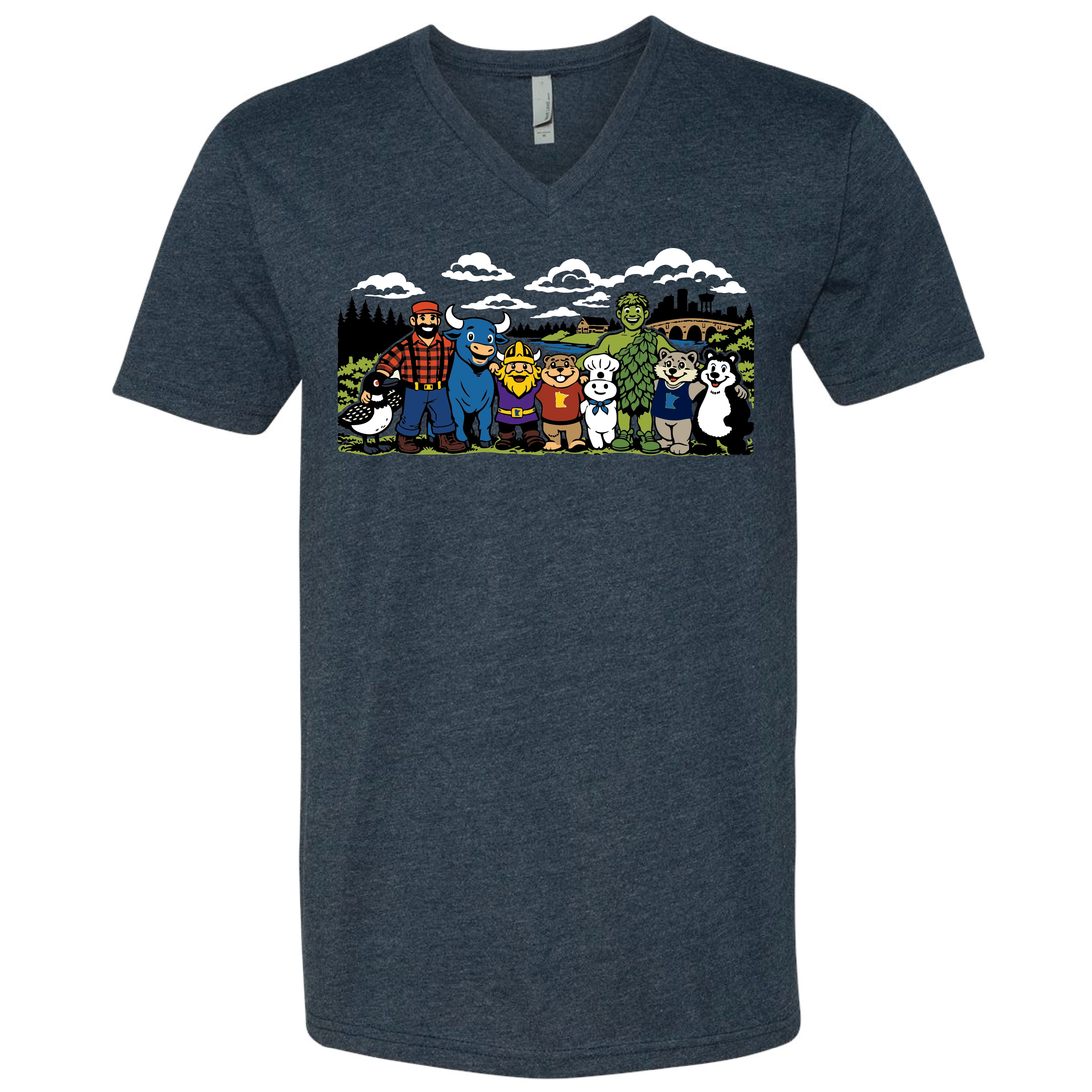 Minnesota Friends V-Neck T-Shirt – Minnesota Awesome