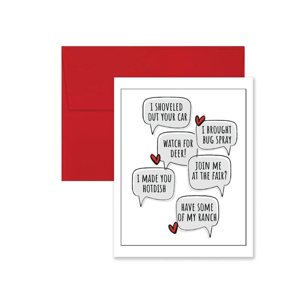 Minnesota Love Language Valentine's Day Card