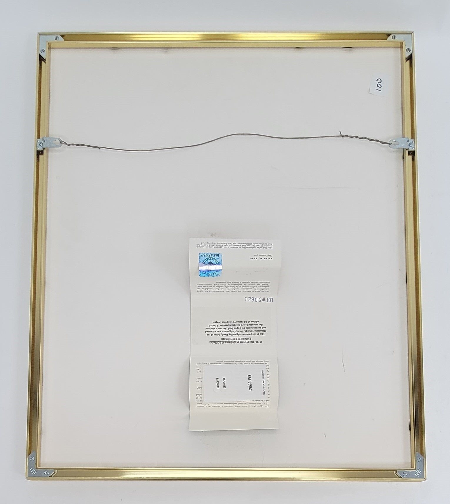 Randy Moss Autographed & Framed 16x20 Photo Upper Deck