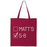 I Vote 5-8 Minnesota Canvas Tote Bag