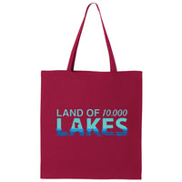 Land of 10,000 Lakes Minnesota Canvas Tote Bag