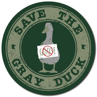 Save the Gray Duck Minnesota Vinyl Sticker