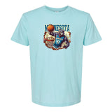 90s Style Basketball Wolf Minnesota T-Shirt