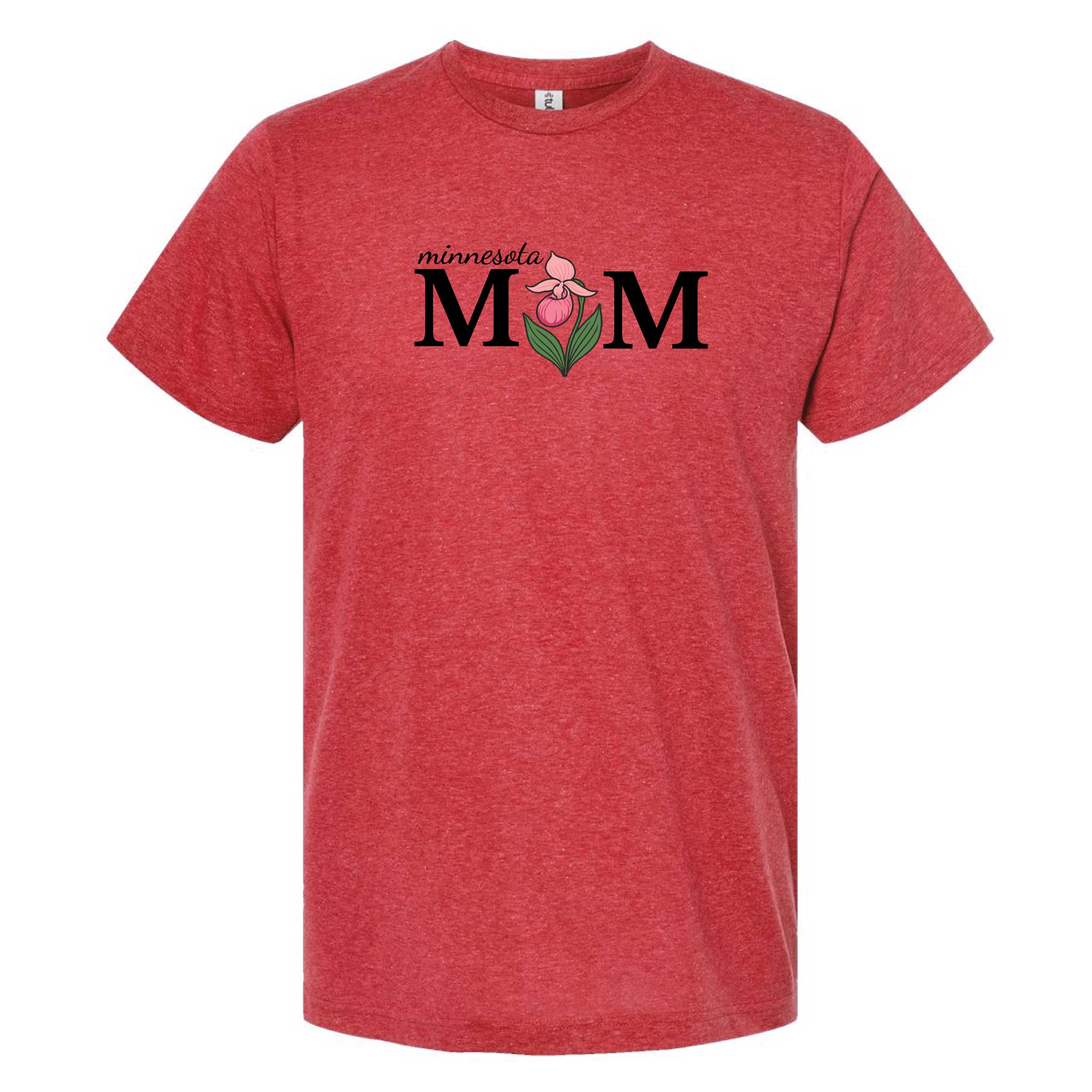 T-Shirt---MN-Mom---Heather-Red