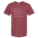 Tater Tot Hotdish Recipe Minnesota T-Shirt