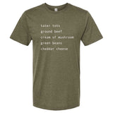 Tater Tot Hotdish Recipe Minnesota T-Shirt