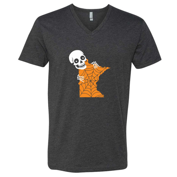 Minnesota Skeleton V-Neck T-Shirt