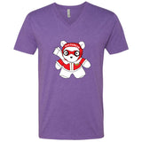 Aviator Santa Bear Minnesota V-Neck T-Shirt