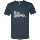 Baseball Blackout Minnesota V-Neck T-Shirt