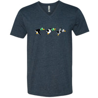 Duck Duck Grey Duck 8-Bit Minnesota V-Neck T-Shirt
