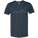 Minnesota EKG V-Neck T-Shirt