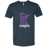 Earned. Minnesota Women's Hockey V-Neck T-Shirt