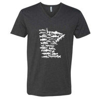 Minnesota Fish Stamp V-Neck T-Shirt