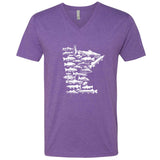 Minnesota Fish Stamp V-Neck T-Shirt