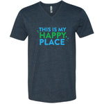 This Is My Happy Place Minnesota V-Neck T-Shirt