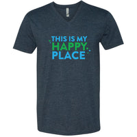 This Is My Happy Place Minnesota V-Neck T-Shirt