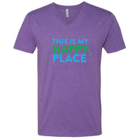 This Is My Happy Place Minnesota V-Neck T-Shirt