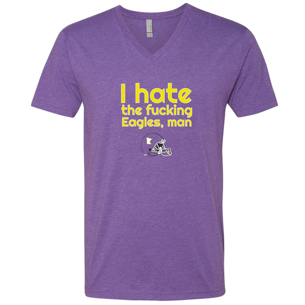 I Hate The Eagles Minnesota V-Neck T-Shirt