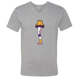 Minnesota Pro Football Holiday Leg Lamp V-Neck T-Shirt