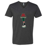 Minnesota Hockey Holiday Leg Lamp V-Neck T-Shirt