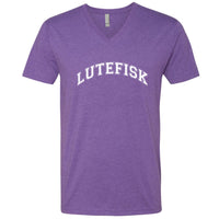 Varsity Lutefisk Minnesota V-Neck T-Shirt