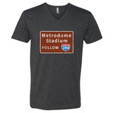 Metrodome I-394 Minnesota V-Neck T-Shirt