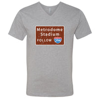 Metrodome I-394 Minnesota V-Neck T-Shirt