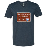 Metrodome I-394 Minnesota V-Neck T-Shirt