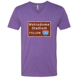 Metrodome I-394 Minnesota V-Neck T-Shirt