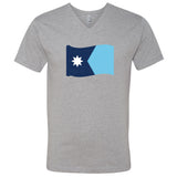 Minnesota State Flag V-Neck T-Shirt