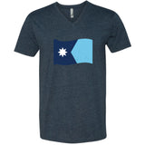 Minnesota State Flag V-Neck T-Shirt