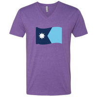 Minnesota State Flag V-Neck T-Shirt