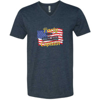 Fourth of July Party Captain Minnesota V-Neck T-Shirt
